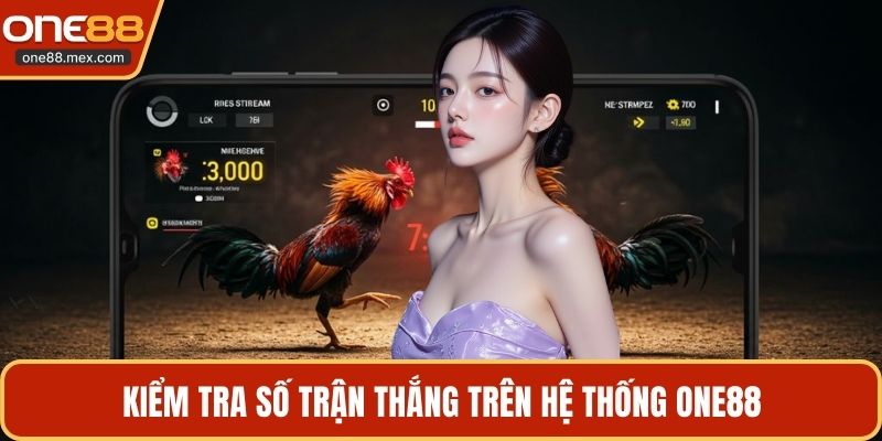 Kiểm tra số trận thắng trên hệ thống ONE88
