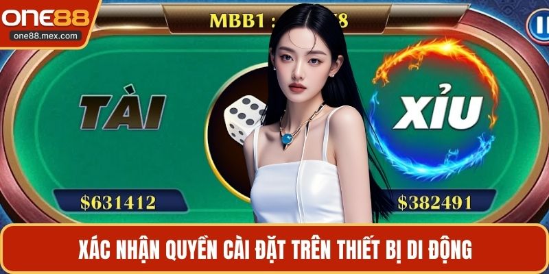 Xác nhận quyền cài đặt trên thiết bị di động